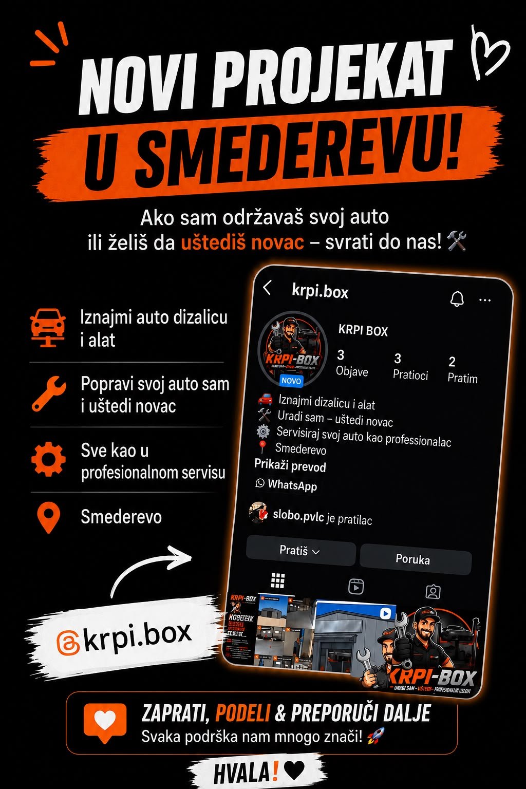KRPI BOX rentiranje opreme